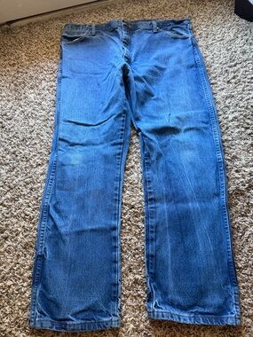 Wrangler Men's Blue Straight-Leg Jeans